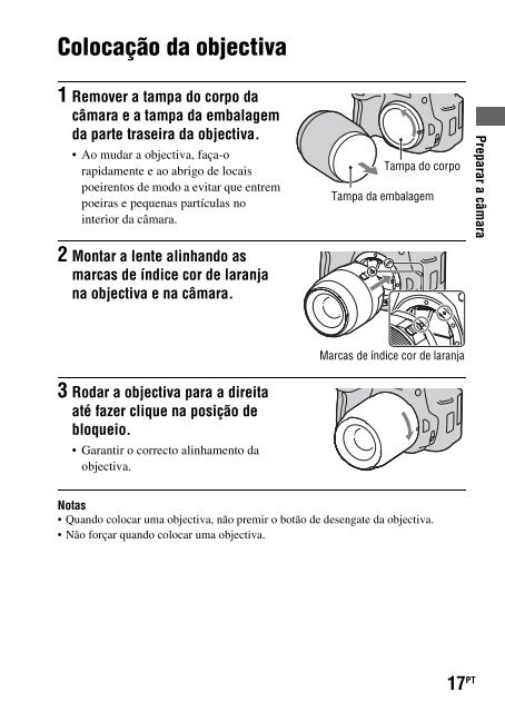 Sony DSLR-A550L - DSLR-A550L Consignes d&rsquo;utilisation Portugais