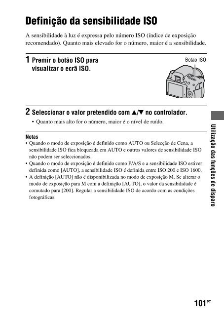 Sony DSLR-A550L - DSLR-A550L Consignes d&rsquo;utilisation Portugais