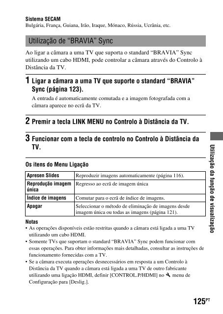 Sony DSLR-A550L - DSLR-A550L Consignes d&rsquo;utilisation Portugais