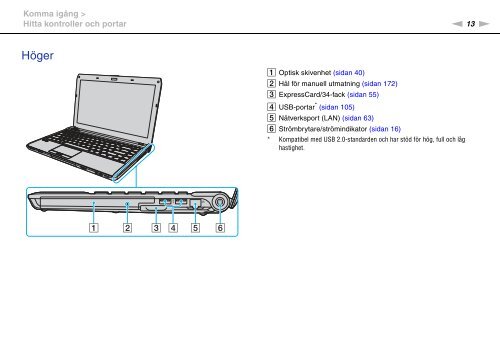 Sony VPCS13X9R - VPCS13X9R Mode d'emploi Su&eacute;dois