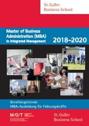 Master of Business Administration (MBA) in Integrated Management