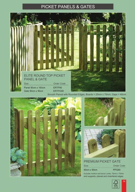 Hopkins Fencing Garden Products Brochure & Price list