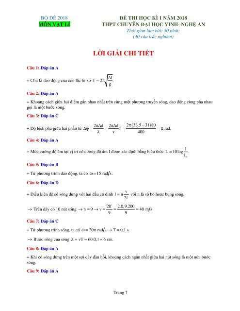 Bộ đề thi thử THPT QG 2018 Các môn HÓA - VẬT LÍ - TOÁN Các trường THPT Cả nước CÓ ĐÁP ÁN KÈM LỜI GIẢI (Lần 1) [DC19032018]