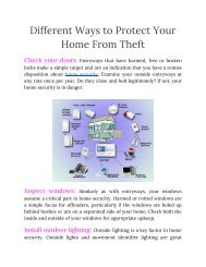Home safety and security