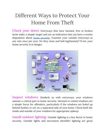 Home safety and security