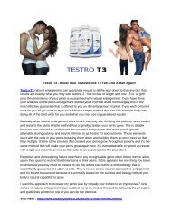 Testro T3 - Boost Your Testosterone To Feel Like A Man Again!