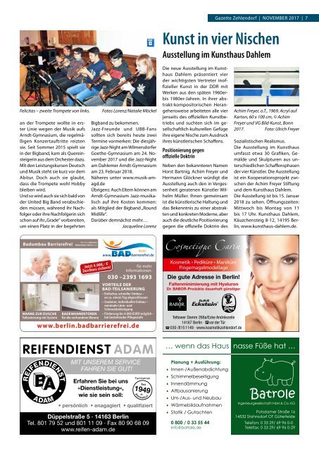 Gazette Zehlendorf Nr. 11/2017