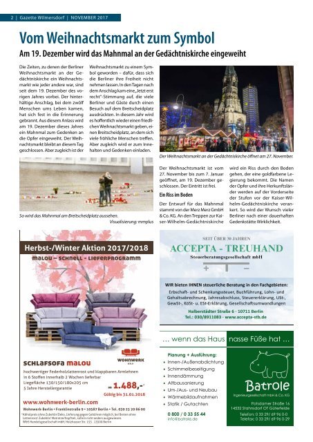 Gazette Wilmersdorf Nr. 11/2017