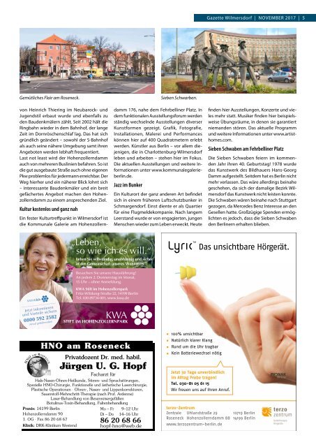 Gazette Wilmersdorf Nr. 11/2017