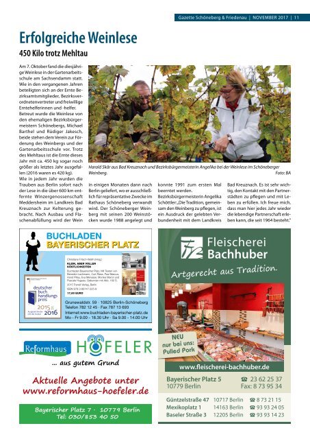 Gazette Schöneberg & Friedenau Nr. 11/2017