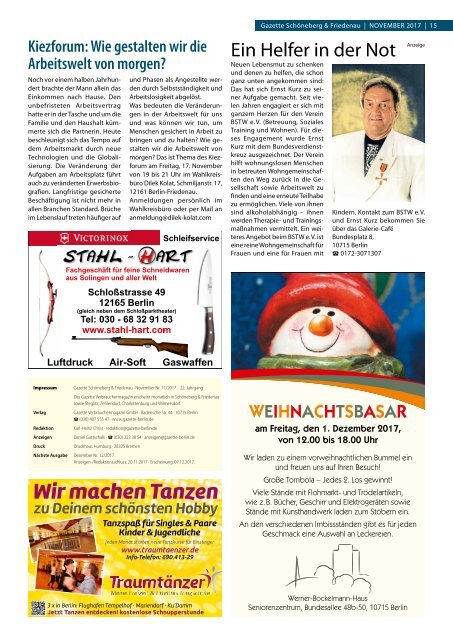 Gazette Schöneberg & Friedenau Nr. 11/2017