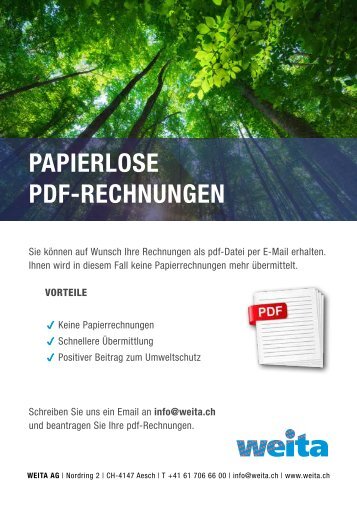 PDF Rechnungen