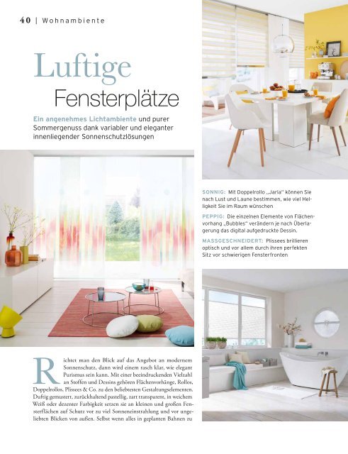 Interieur Lust auf Wohnen 1/2018