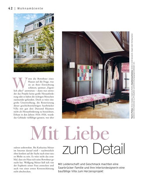 Interieur Lust auf Wohnen 1/2018