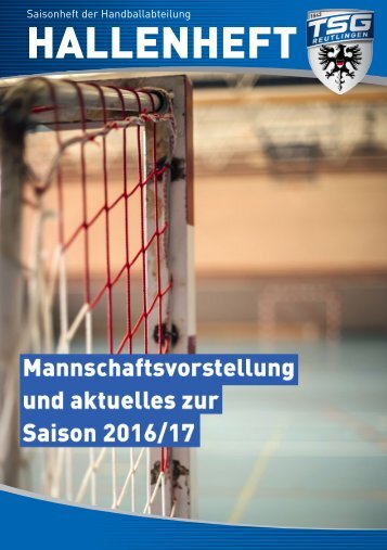 Saisonheft der Handballabteilung Hallenheft 2016/17