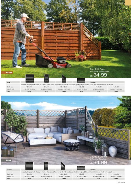 Gartenkatalog 2018 - Gebhardt Bauzentrum