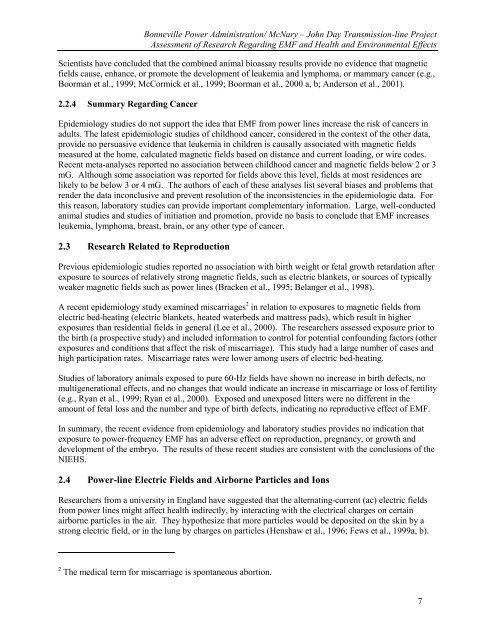 DOE/EIS-0332; McNary-John Day Transmission Line Project Draft ...