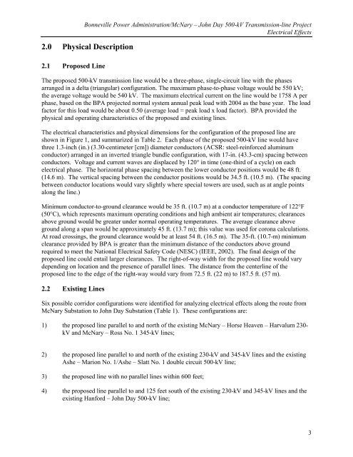 DOE/EIS-0332; McNary-John Day Transmission Line Project Draft ...