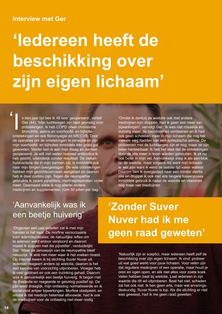 STICHTING SUVER NUVER INFORMATIE BROCHURE