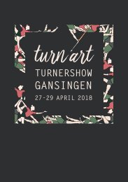 Turnershow turnart 2018 Programmheft