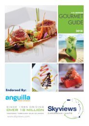 2018 Skyviews Anguilla Gourmet Guide- Restaurants in Anguilla