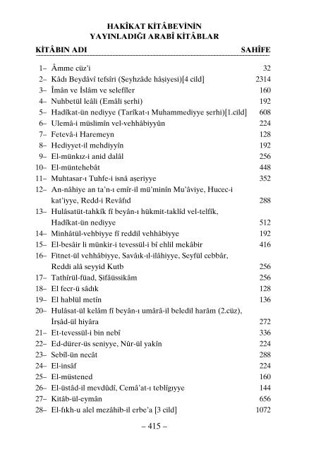 Kiymetsiz Yazilar - Imami Rabbani Ahmed Faruki Serhendi Hz. ve Muhammed Masum Hz. Mektubatlarindan - Hazirlayan Huseyin Hilmi Isik