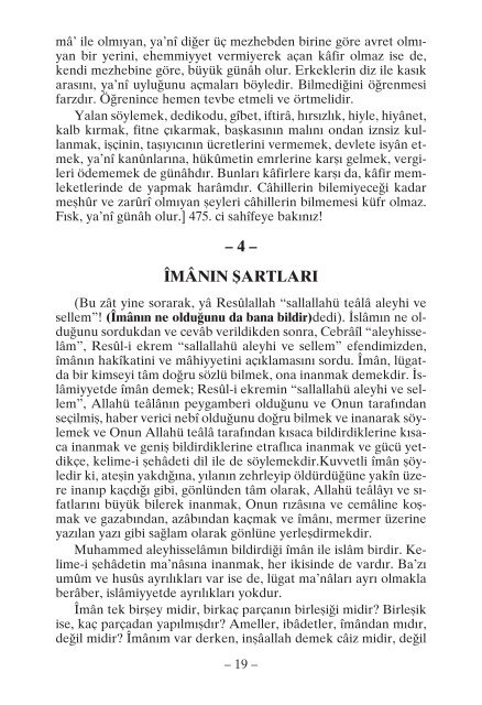 Herkese Lazim Olan Iman - Mevlana Halidi Bagdadi