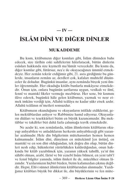 Herkese Lazim Olan Iman - Mevlana Halidi Bagdadi