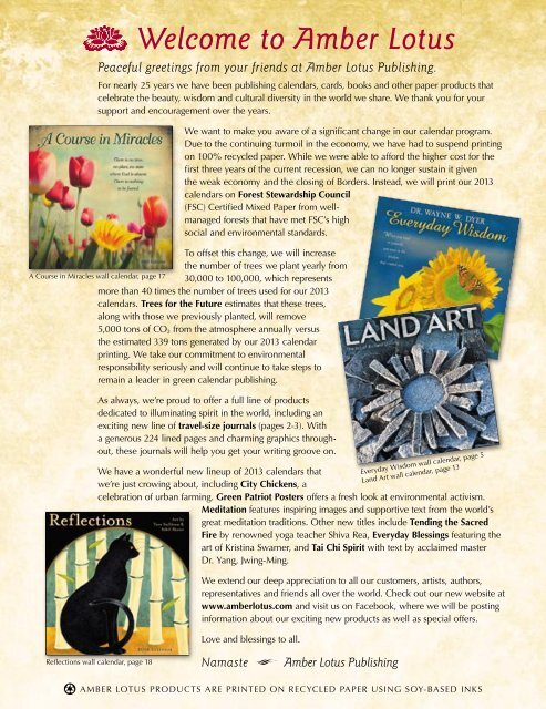 Download a PDF of our Catalog - Amber Lotus Publishing