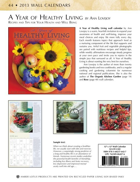 Download a PDF of our Catalog - Amber Lotus Publishing