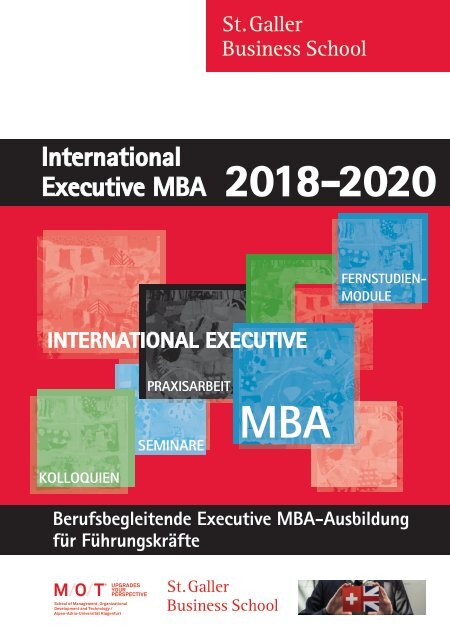 International Executive MBA, St. Galler Business School 2018