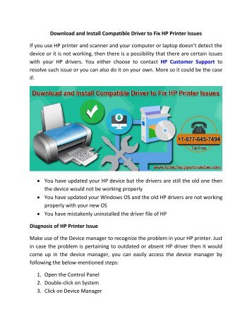 Download and Install Compatible Driver to Fix HP Printer Issues