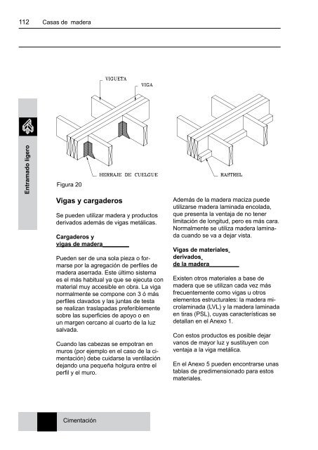 Casas de madera Sistemas constructivos