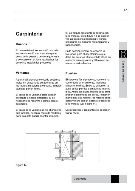 Casas de madera Sistemas constructivos