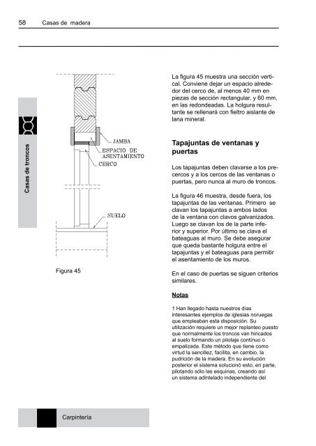 Casas de madera Sistemas constructivos