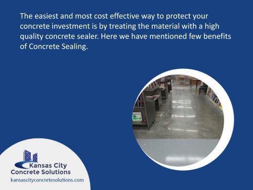 Benefits of Concrete Sealing