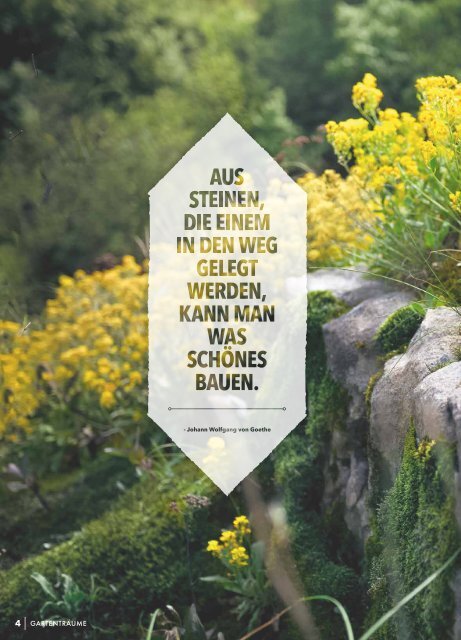 Das Magazin für Gartenträumer | 01/2018 | Ulm