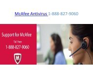 McAfee Antivirus 1-888-827-9060