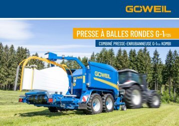 FR | Presse à balles rondes  G-1 & combiné presse-enrubanneuse G-1 F125 Kombi | Goeweil