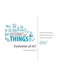 Impact of internet of things / The rise of IOT Industry