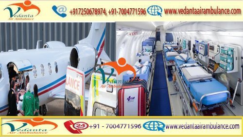 Vedanta Air Ambulance from Pune to Delhi with full ICU setup