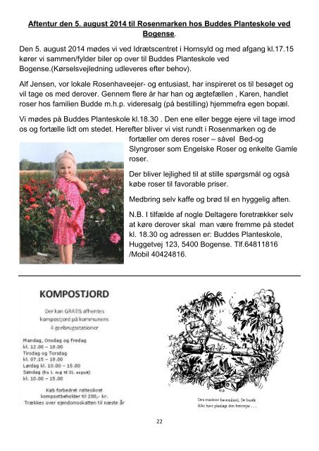 Årsprogram 2014 Bjerre Herred Kreds 