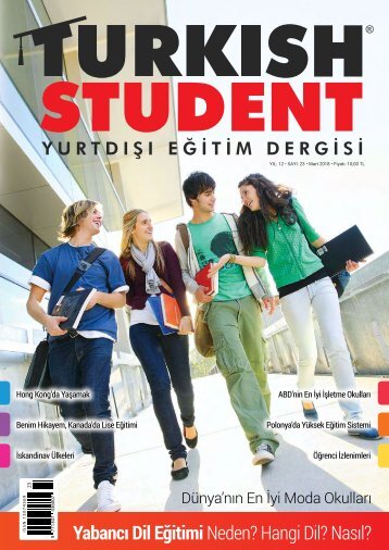 Turkish Student Yurtdışı Eğitim Dergisi // Sayı:23