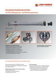 kolbenstangensystem - CARO-PROMETA Metallvertriebs GmbH