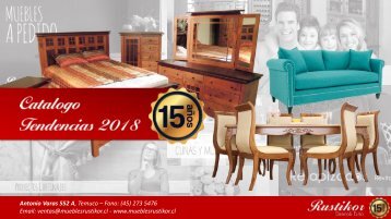 Catalogo Tendencias 2018 | Muebles Rustikor