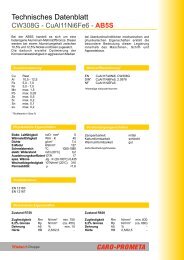 CW308G - CARO-PROMETA Metallvertriebs GmbH