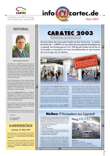 info cartec.de - CARTEC Technologie