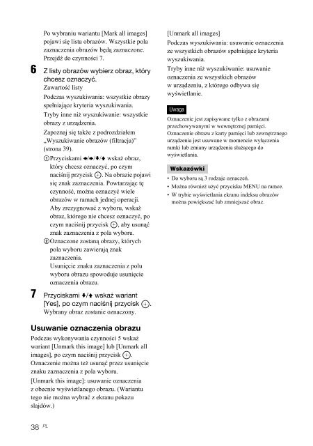 Sony DPF-V1000N - DPF-V1000N Mode d'emploi Polonais