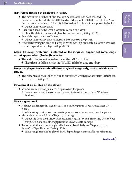 Sony NWZ-E445 - NWZ-E445 Consignes d&rsquo;utilisation Anglais