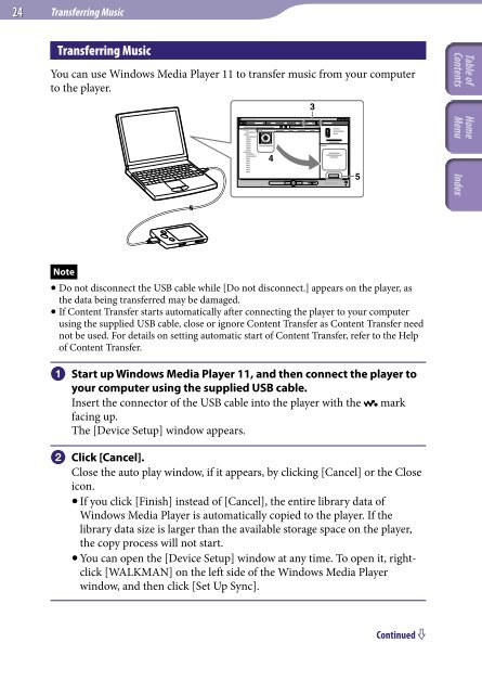 Sony NWZ-E445 - NWZ-E445 Consignes d&rsquo;utilisation Anglais